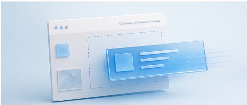 Visual example for Section update