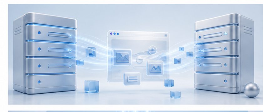 Visual example for Website migration