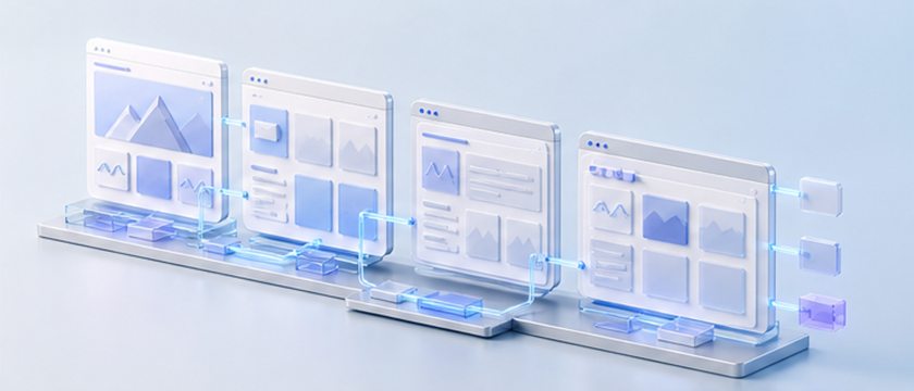 Visual example for Corporate website