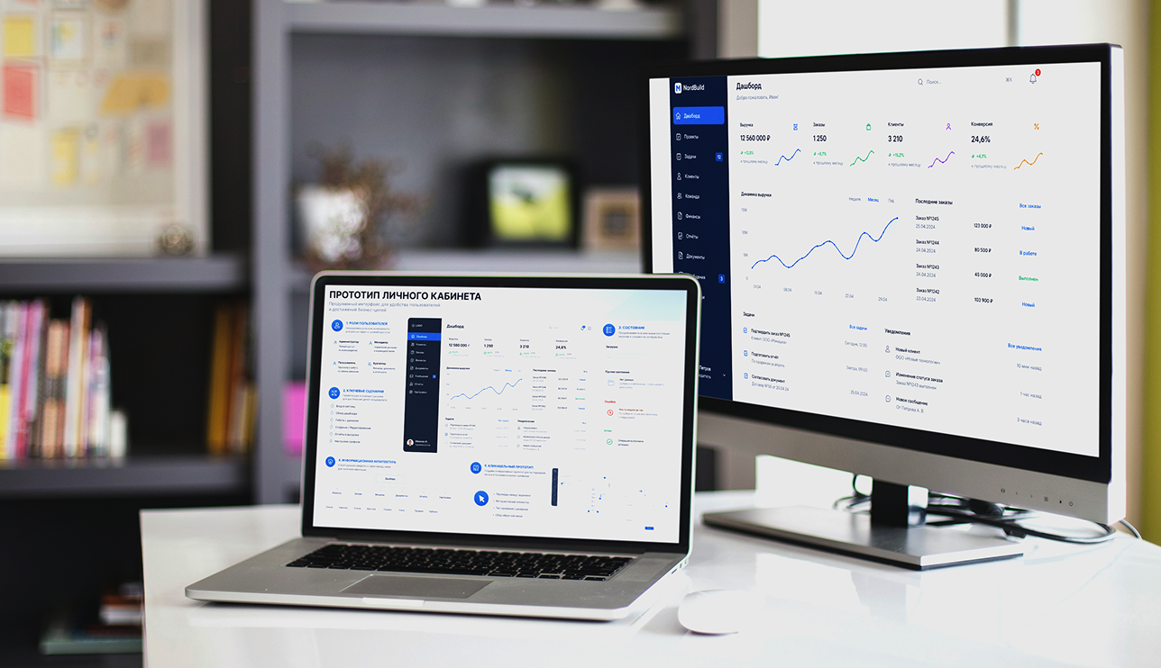 Visual example for Product or portal prototype