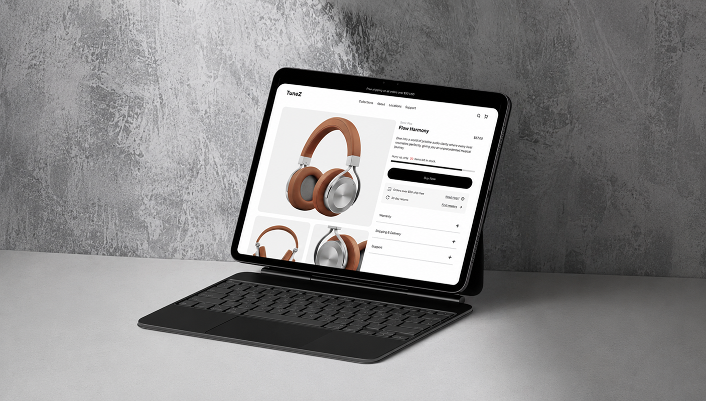 Visual example for Multi-page or catalogue design